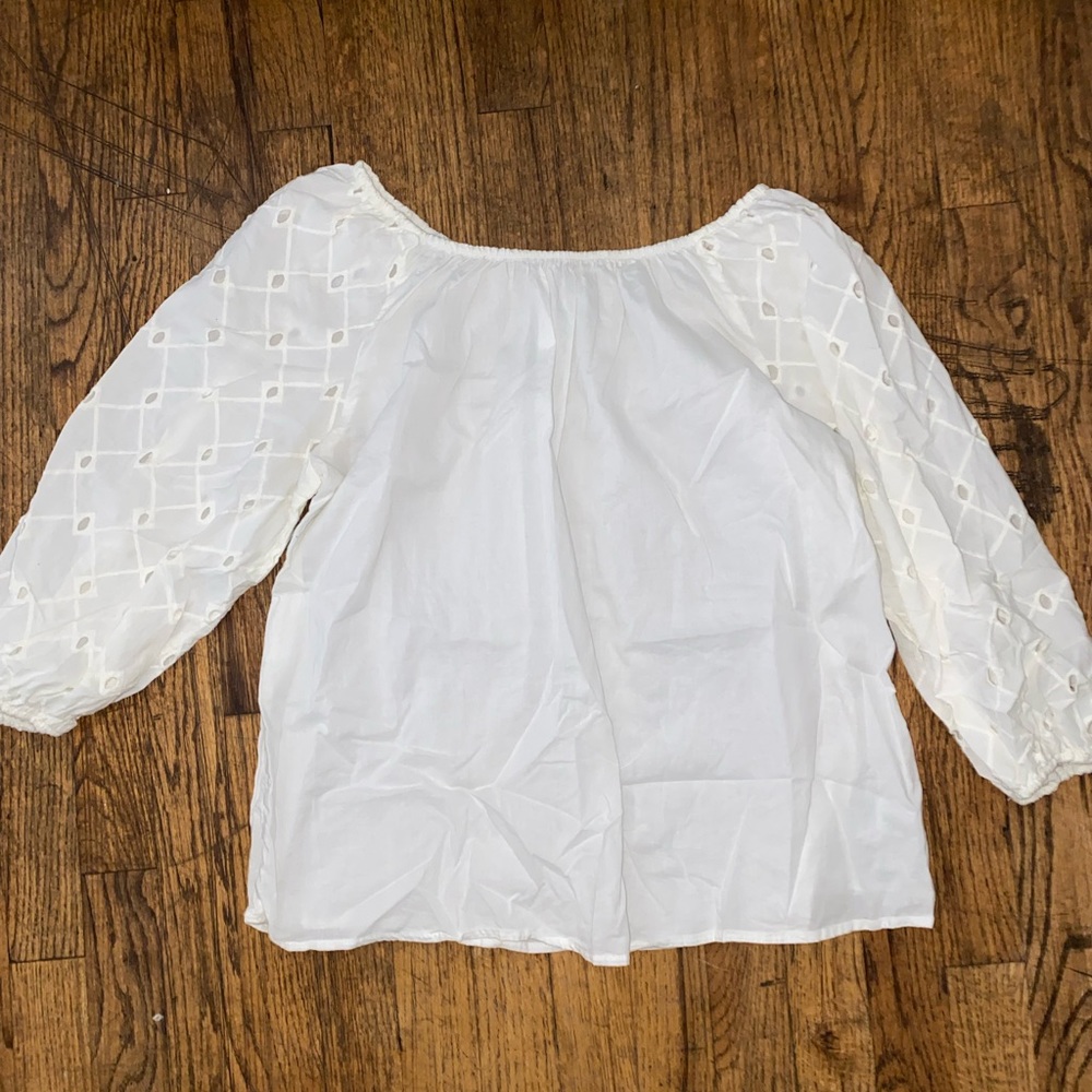 White off the shoulder top.